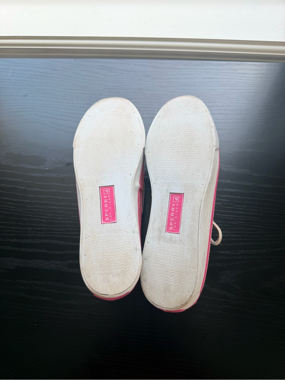 Sperry Top Sider Hot Pink and Orange Sequin Boat Shoe 7M - Picture 11 of 11